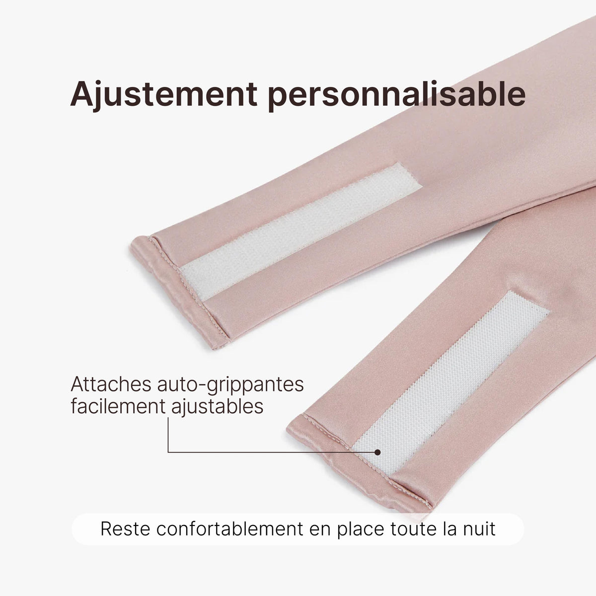 Masque de Nuit en 100% Pure Soie de Mûrier