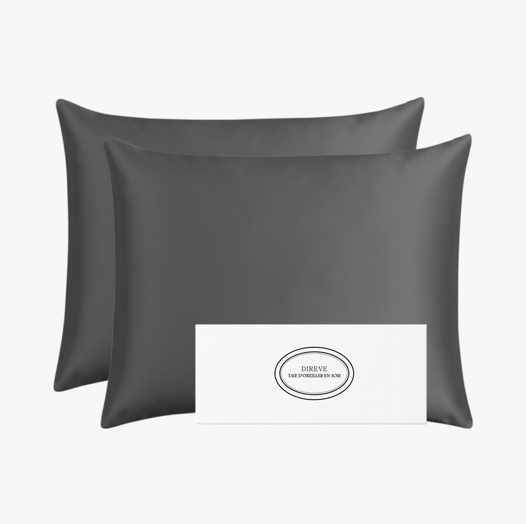 Pack de 2 Taies d'oreiller 100% Pure Soie